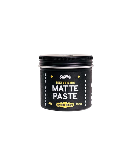 O'Douds Matte Paste - Natural Styling Clay for Men - Strong Hold for Maximum Volume & Texture with Matte Finish - Vegan & Plant-Based - Labdanum & Lime Scent (4oz)