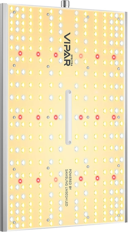 VIPARSPECTRA XS1500 LED Grow Lights for Seed Starting Compatible with Samsung LM301H Diodes and MeanWell Driver, Dimming Daisy Chain Grow Lights for Indoor Plants Full Spectrum for 2x2/3x3 Grow Tent