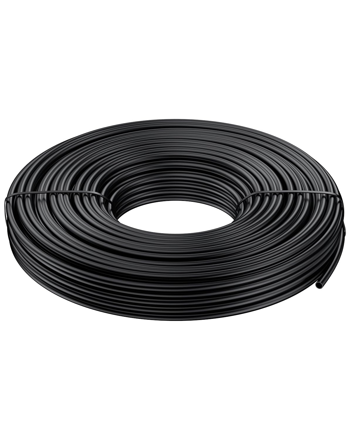 Pawfly 50 ft. 1/4 Drip Irrigation Tubing, Black Drip Irrigation Hose Roll, Polyethylene Drip Irrigation Line for Garden Watering, Blank Distribution Tubing for Drip Irrigation System