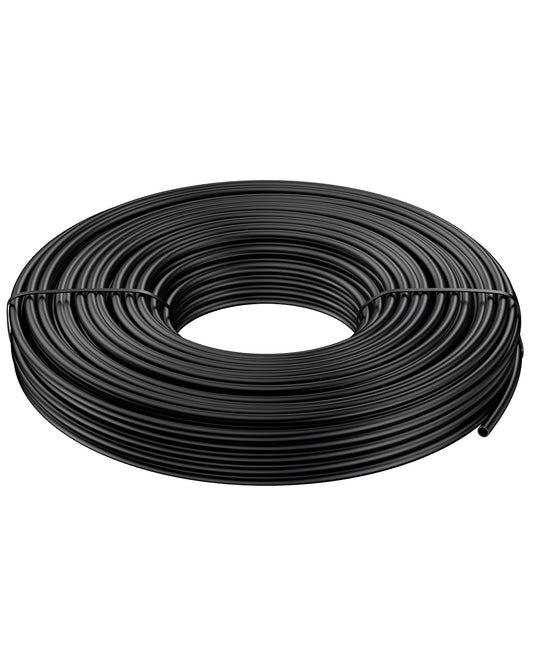 Pawfly 50 ft. 1/4 Drip Irrigation Tubing, Black Drip Irrigation Hose Roll, Polyethylene Drip Irrigation Line for Garden Watering, Blank Distribution Tubing for Drip Irrigation System