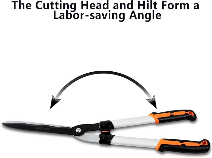 GARCARE 4 IN 1 Garden Shears Pruning Set with Bypass Pruning Shears Compound Lopper and Hedge Shears and Folding Saw with Carbon Steel Sharp Blades