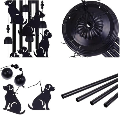 Dogs Wind Chimes Outdoor, Memorial Wind Chimes, Mobile Bells, Music Wind Catcher, Puppy Wind Chime for Home, Tree, Yard, Patio, Garden Decoration, Festival Gifts for Mom, Xmas Gifts for Dog Lovers