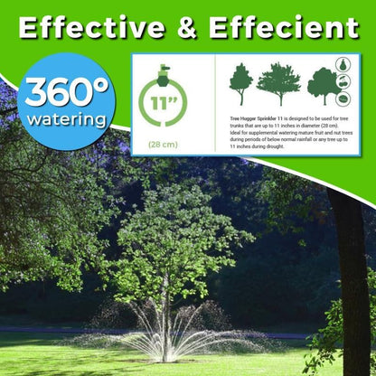 Tree Sprinkler with 360° Outward Direction, Water Sprinkler for Trees That Reaches The Nutrition Zone for Tree Root Watering (11")