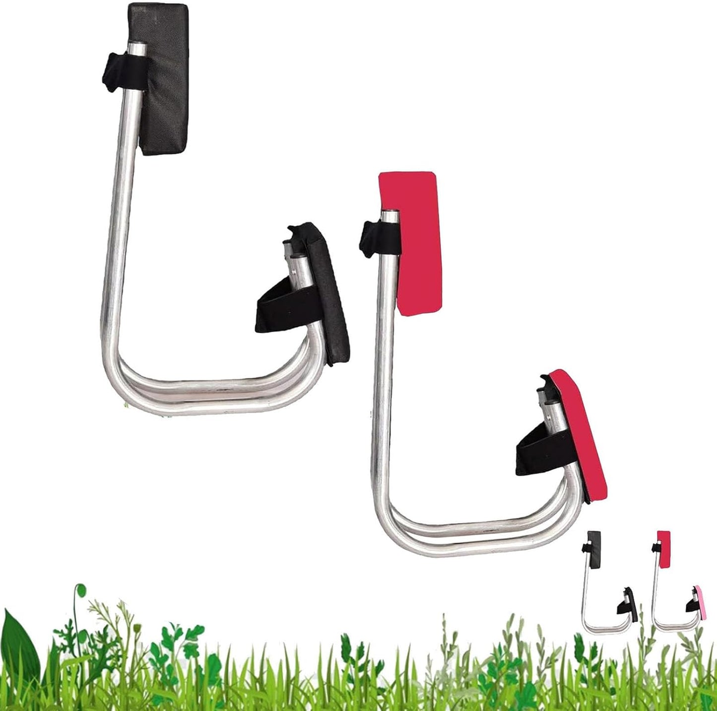 Ergonomic Knee Seat for Gardening, 304 Stainless Steel Garden Kneeler and Seat, Quick Release Gardening Kneele for Contractors Workers (2pcs)