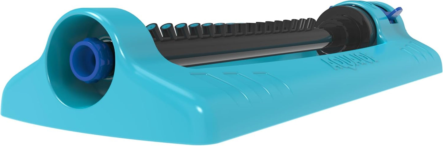 Aqua Joe SJI-OMS16 Indestructible Oscillating Sprinkler with Adjustable Spray and Metal Base, 3600 Sq. Ft. Coverage Max, 70-Foot Spray Distance Max, and 37.8-Foot Spray Width Max