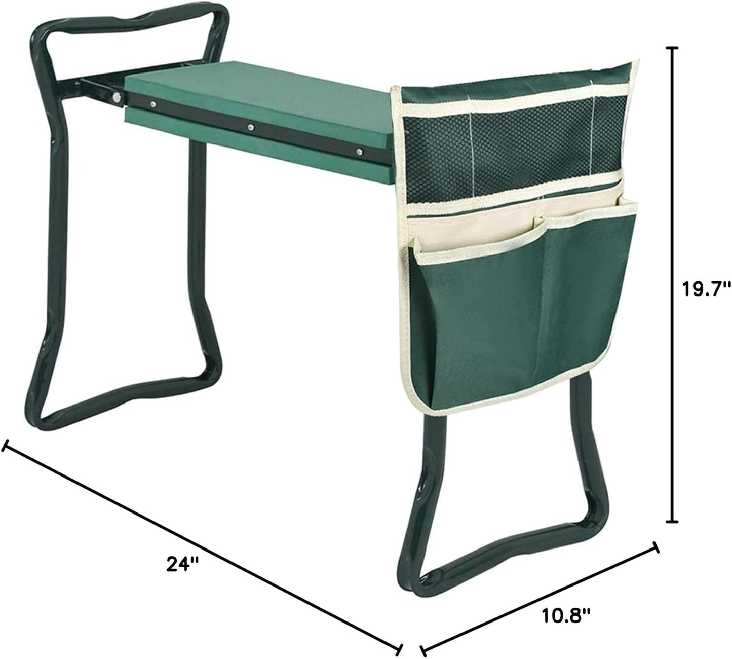 Multifunctional Garden Kneeler & Seat - Heavy Duty Folding Kneeling Bench with Handles, Ideal for Gardening and Sitting - Perfect Garden Stool for Seniors Women