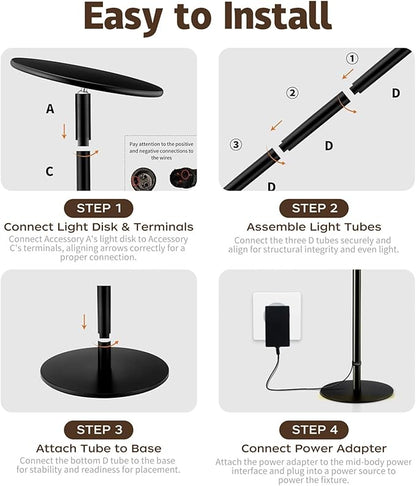 40W Full Spectrum Tall Grow Light, 85’’ Adjustable Standing Plant Light for Indoor Plants, 10-Level Dimmable with 4/8/12H Timer, Sunlike for Large Plants & Indoor Trees