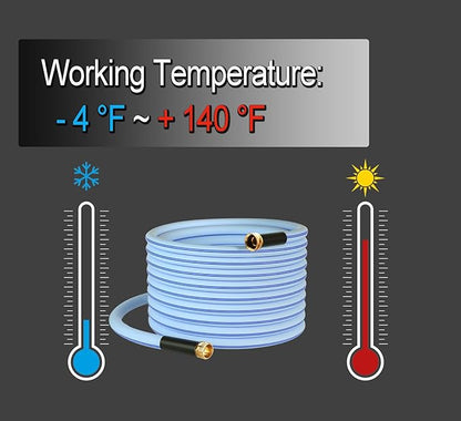 Atlantic Heavy Duty Garden Hose 200 ft x 5/8 Inch Blue Color Water Hose (200 Feet)