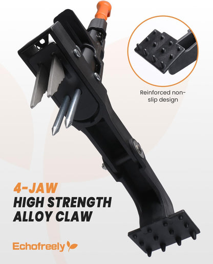 Weed Puller Tool - Adjustable 35"-46" Heavy Duty 4-Claw Stand-Up Weeder for Yard Weed Removal, Ergonomic Garden Tool with No Bending or Squatting Needed