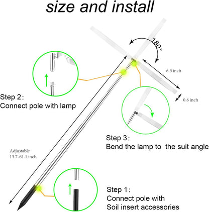 yadoker Plant Grow Light, LED Growing Light Full Spectrum for Indoor Plants,Height Adjustable, Automatic Timer, 5V Low Safe Voltage,Idea for Large Plant Light