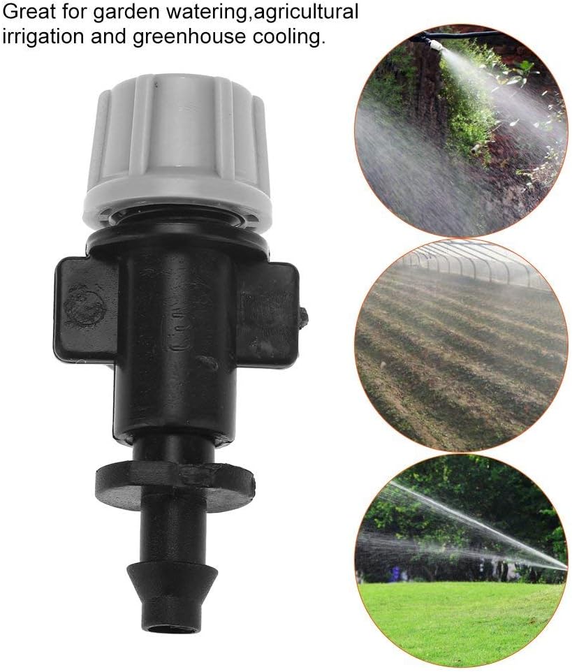 50pcs/Set Misting Nozzles Plastic Sprinkler Atomizer Nozzles for Patio Garden Agricultural Greenhouse Drip Irrigation Outdoor Cooling System