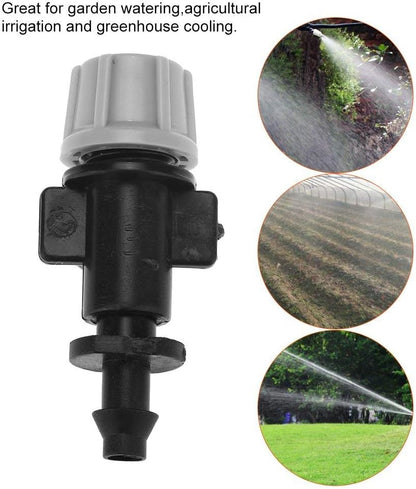 50pcs/Set Misting Nozzles Plastic Sprinkler Atomizer Nozzles for Patio Garden Agricultural Greenhouse Drip Irrigation Outdoor Cooling System