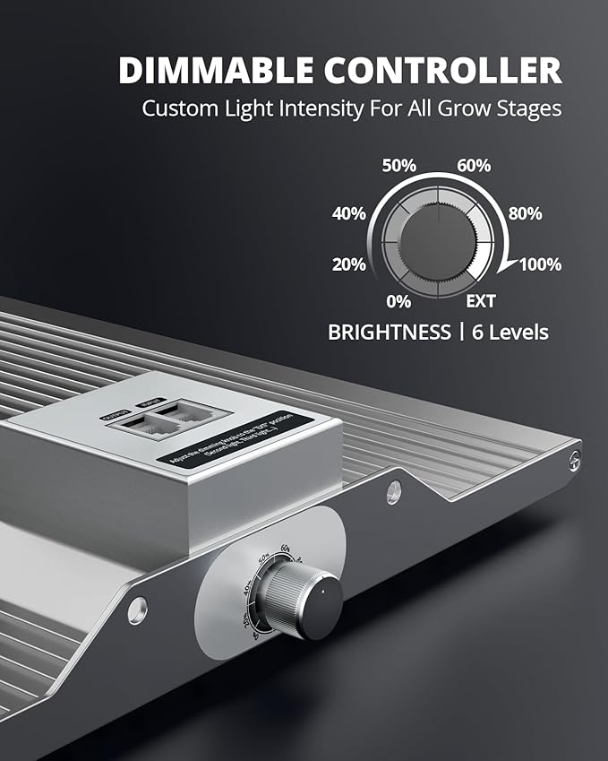 VIPARSPECTRA XS1000 Led Grow Light Compatible with Samsung LM301H High PPFD, Dimmable High Efficiency Grow Lights for Indoor Plants, Full Spectrum Daisy Chain Plant Light for 2x2/ 3x3 Grow Tent