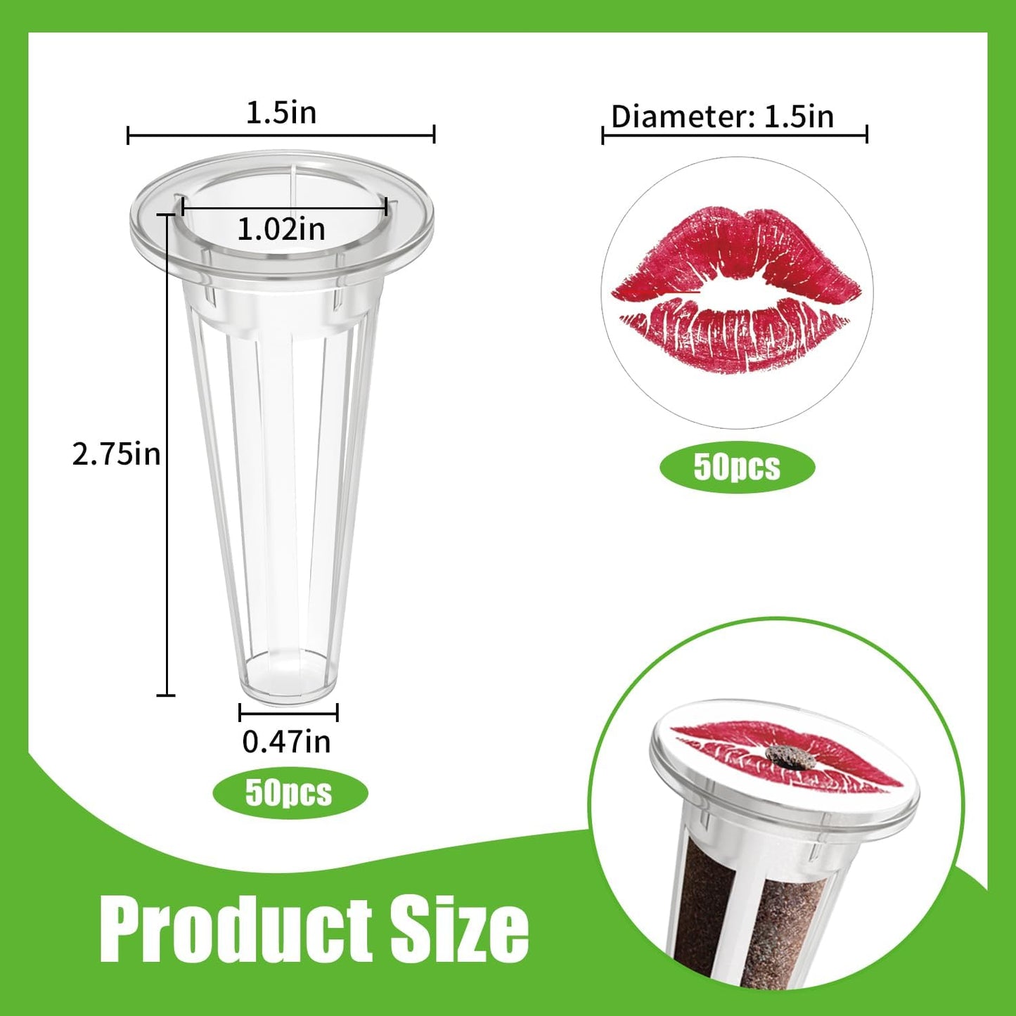 50pcs Grow Baskets for Indoor Hydroponics Supplies with 50pcs Seed Pod Label Stickers Aero Garden Replacement Kit for Smart Hydroponic Growing System