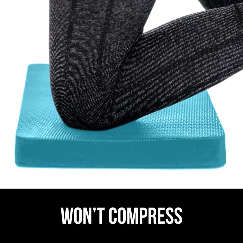 GORILLA GRIP Extra Thick Patent Pending Garden Kneeling Pad, 17.5 x 11 Inch Supportive Soft Foam Knee Cushioning Gardening, Water Resistant, Bathing Baby, Working Supplies Lightweight 2 Pack Turquoise