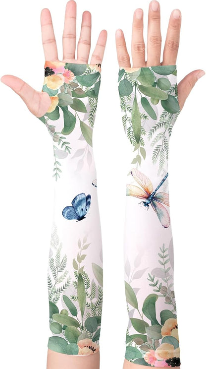 Gardening Sleeves Farm Sun Protection Arm Cooling Sleeves Thorn Proof Garden for Women Men with Thumb Hole