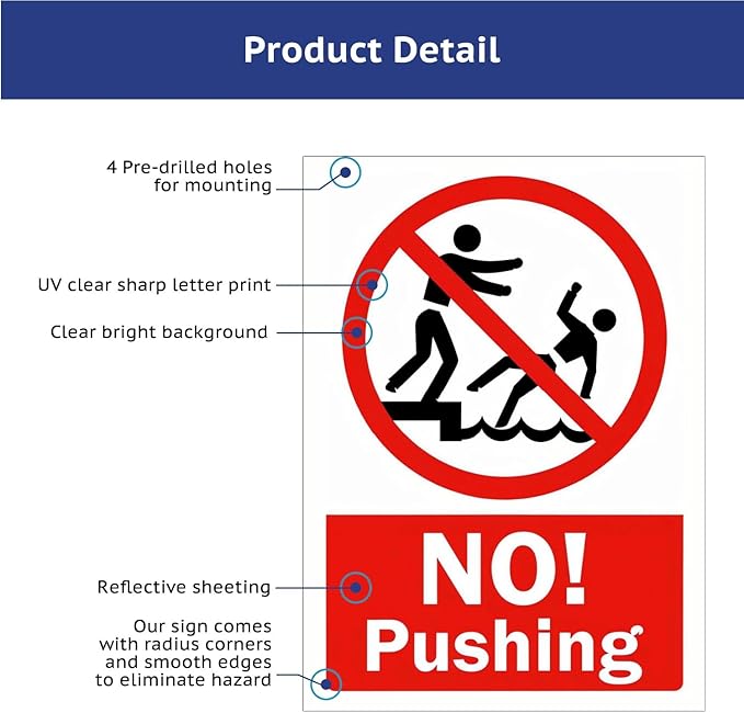 No Pushing Metal Sign Chlorine-Proof Chuckles: Backyard Pool Decor Signs in Durable Tinplate for Splash Zones