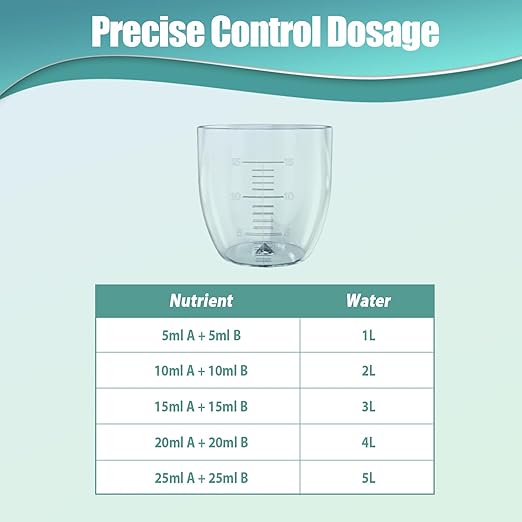 Hydroponics Nutrients for Aerogarden(800ml in Total), Plant Food A & B Hydroponics Supplies, Indoor Plant Fertilizer for Hydroponics Growing System, Hydroponic Solution for Vegetables Thrive