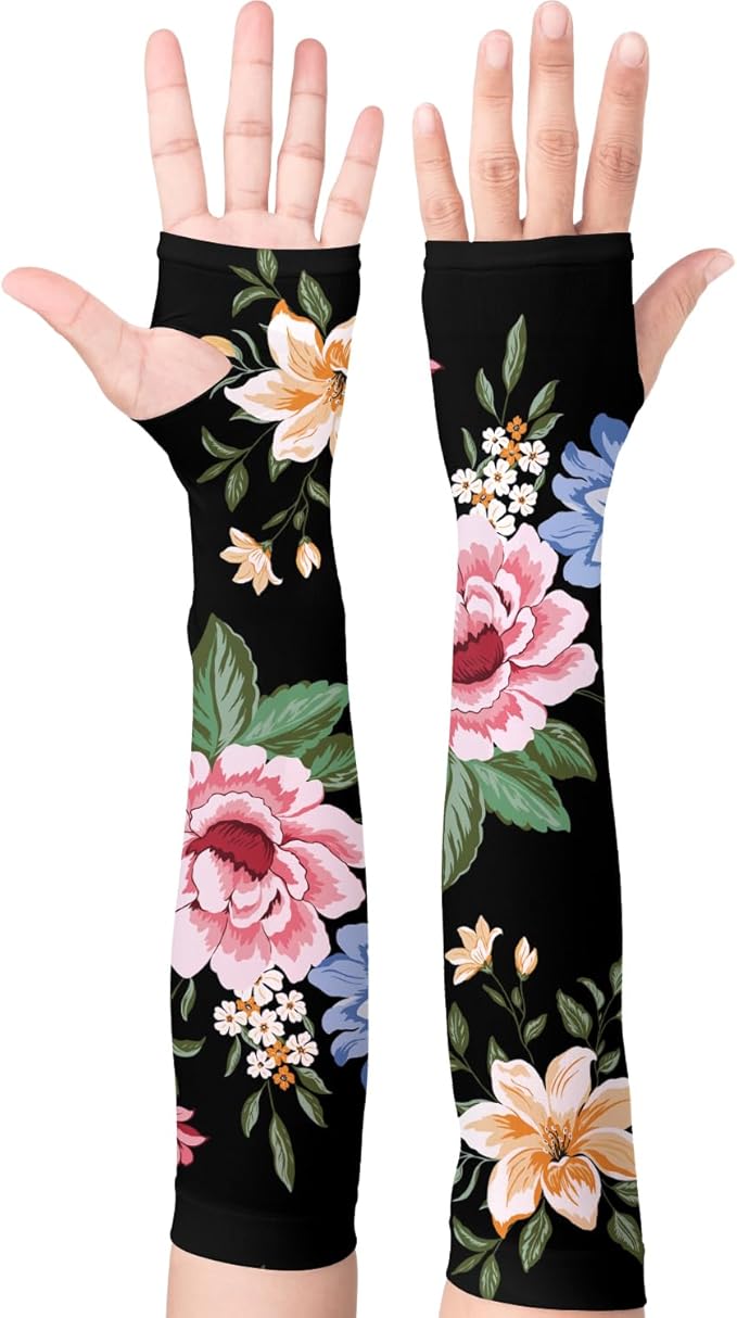 Gardening Sleeves Farm Sun Protection Arm Cooling Sleeves Thorn Proof Garden for Women Men with Thumb Hole