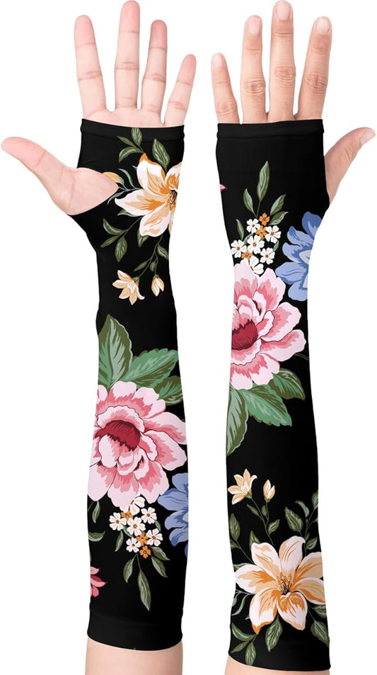 Gardening Sleeves Farm Sun Protection Arm Cooling Sleeves Thorn Proof Garden for Women Men with Thumb Hole