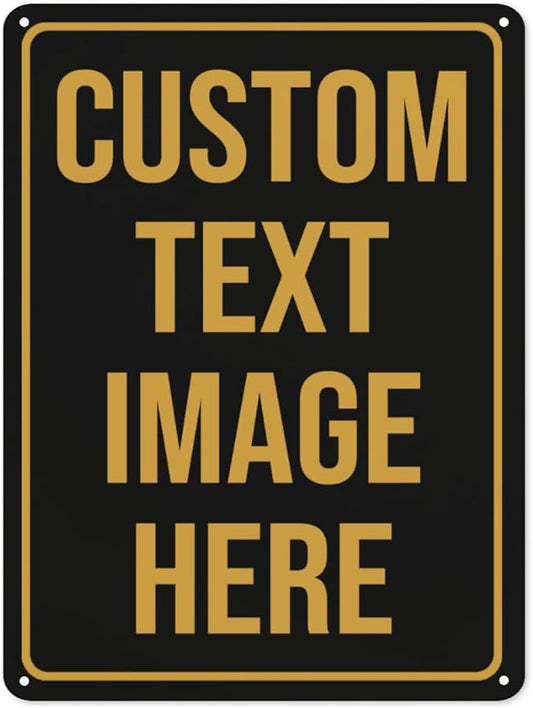 Custom Metal Signs - Personalized Signs for Home, Office & Bar - 16"x12"