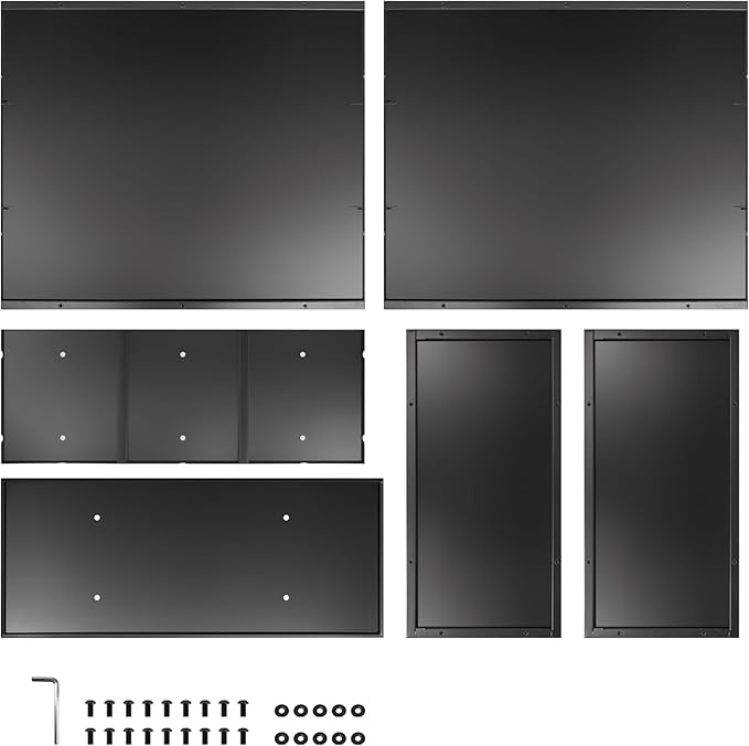 Metal Planter 30" x 12" x 24", Tall Box With Removable Insert Shelf, Black Steel Heavy Duty for Porch, Garden, Patio, Yard