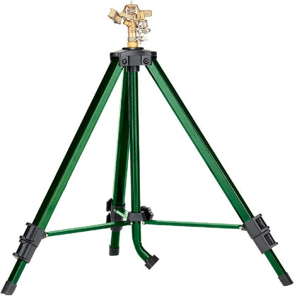 2-Pack Orbit 58308Z Brass Impact Sprinkler on Tripod Base - Heavy-Duty Brass Sprinklers on Tripod.