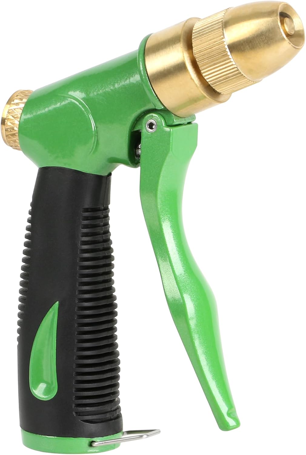 STYDDI Heavy Duty All Metal Adjustable Garden Hose Nozzle, Heavyweight Front-Trigger Adjustable Watering Nozzle, High Pressure Multifunction Hose Nozzle for Plants and Lawn, Car Washing, Patio and Pet