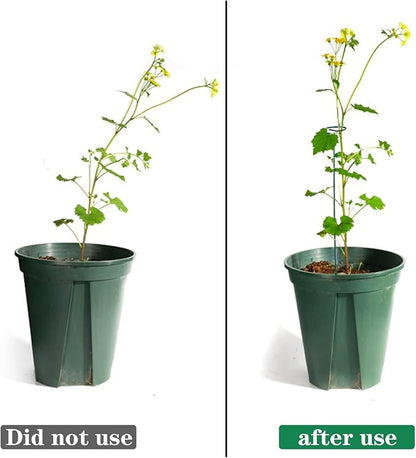 4 Pack Plant Stakes,Plant Support Stakes for Two Sizes(16 or 32 Inches),Plant Stakes for Outdoor Plants,Garden Flower,Tomato(Green)