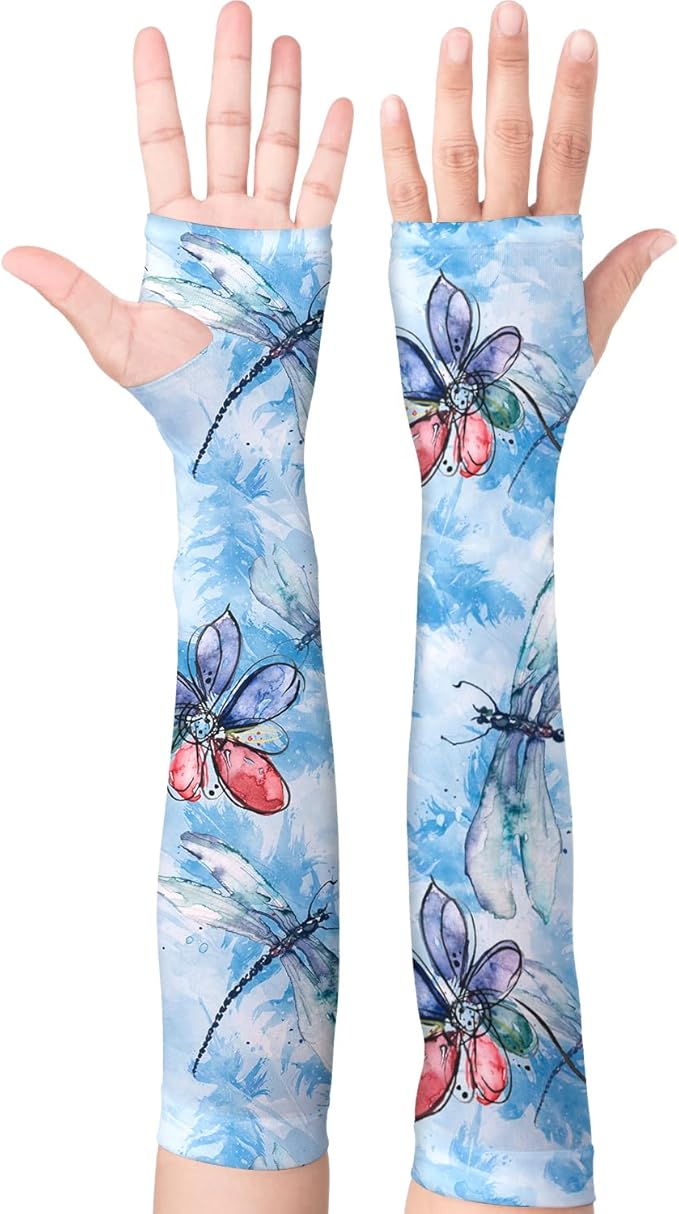 Gardening Sleeves Farm Sun Protection Arm Cooling Sleeves Thorn Proof Garden for Women Men with Thumb Hole