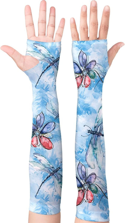 Gardening Sleeves Farm Sun Protection Arm Cooling Sleeves Thorn Proof Garden for Women Men with Thumb Hole