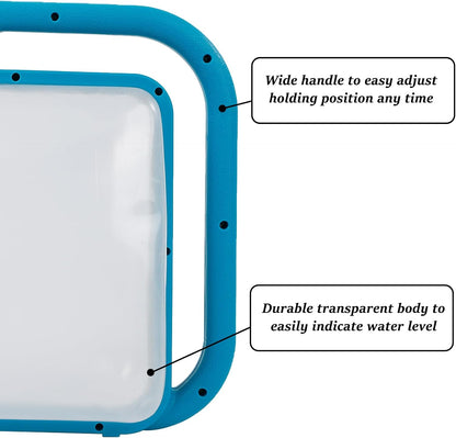 6L Foldable Clear Plastic Watering Can with Rotating Nozzle Long Spout Ideal for Indoor and Outdoor Gardening - Blue