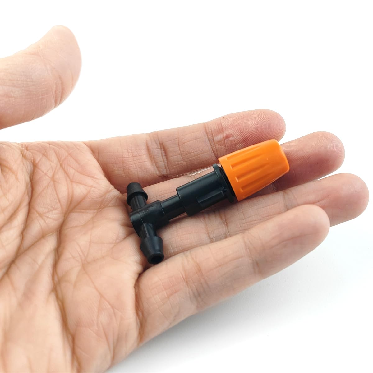 GXXMEI 80PCS/Set Micro Spray Adjustable Flow Irrigation Drippers, 1/4 Inch Garden Adjustable Sprinkler drip Irrigation Mister Heads with 3 Tee Irrigation Misting Drip Kit (40Pairs)