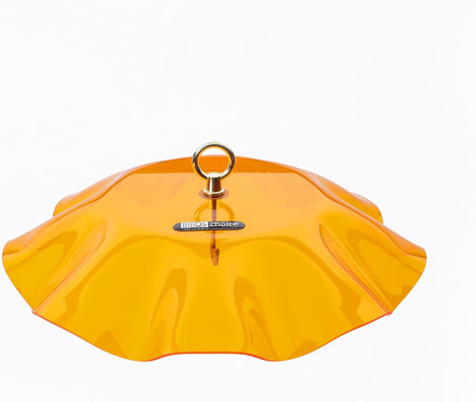 Birds Choice WGORANGE Weatherguard, Weather-Resistant Acrylic Bird Feeder Weatherguard, 13", Orange…