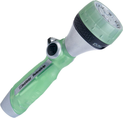 Melnor 65095-AMZ RelaxGrip Nozzle with QuickConnect Product Adapter Amazon Bundle, Metal 7-Pattern Twist