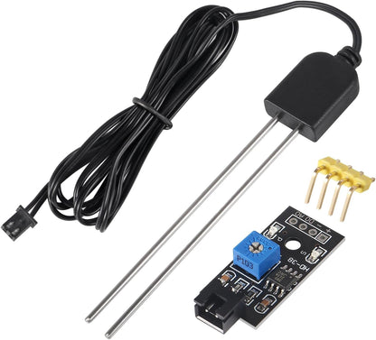 5 Sets Soil Moisture Sensor, Resistive Soil Moisture Meter, Soil Hygrometer Sensor Test Kit with Corrosion Resistant Probe Digital Analog Signal Output for Garden Automatic Watering System