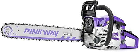 2-cycle 63CC Chainsaw Saw Gas Powered 20" Chain Saws Cordless Petrol Saw Handheld Chainsaw for Cutting Wood Trees Branches (63ACK)