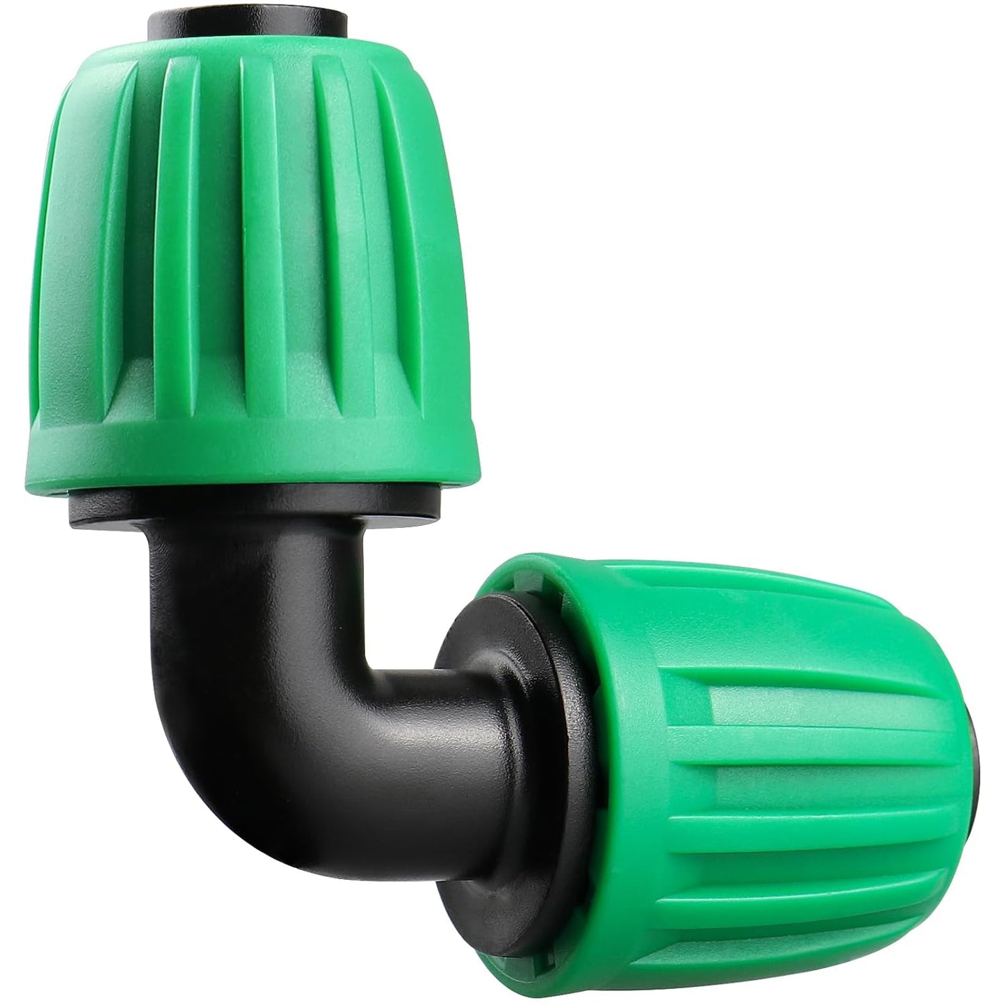 Drip Irrigation 1/2" Elbow Fittings：1/2 Inch Drip Line Lock Barbed 90 Degree Elbow Connectors for Drip Irrigation Tubing (1/2" ID x 0.640" OD) Anti-Drop Drip Irrigation Parts (12 Pieces)