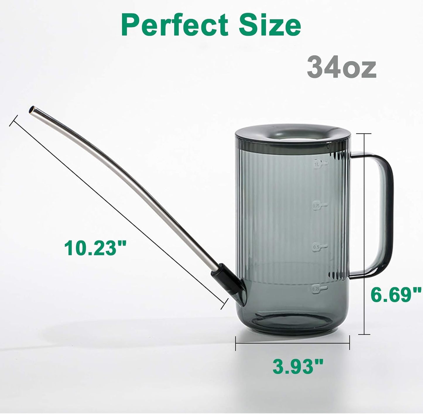 Indoor Plant Watering Can(34oz), Watering Can for Indoor Plants, Flowers, Succulents, with Plant Mister Spray Bottle(10oz)