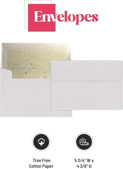 Thank You Set Greeting Card – Plantable Wildflower Seed Paper for Gifts, Special Events Like Mother's Day, and Other Milestone Celebrations