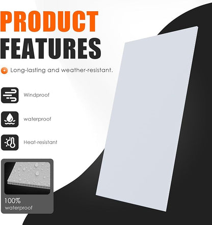 WENWELL 10 Large Blank Yard Signs with Stakes 18 x 12",Corrugated Plastic Lawn Sign kit for Estate Garage Sale,Party,Birthday,Wedding,Campaign,Parking,Make you own Outdoor Sign