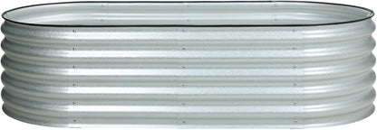 BPS 4-in-1 Metal Raised Garden Bed, 5x2 FT Galvanized Planter Raised Beds for Vegetables, Flowers 17" Extra Tall