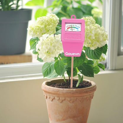 Soil Moisture Meter, Soil Tester Plant Moisture Meter for House Plants, Plant Water Meter Hydrometer Plant Sensor for Indoor Plant Care, No Battery Needed (Pink)