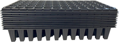 72 Cell Seedling Plastic Nursery Trays, 10 Pack, Thick Durable Germination Plug Trays, 720 Cells Reusable Plant Propagation