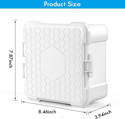 ImoLaza Waterproof Sprinkler Controller Box, Weatherproof Outdoor Enclosure for ImoLaza Sprinkler Controllers, Compatible 4 Zones, 6 Zones, 8 Zones, 12 Zones, 16 Zones