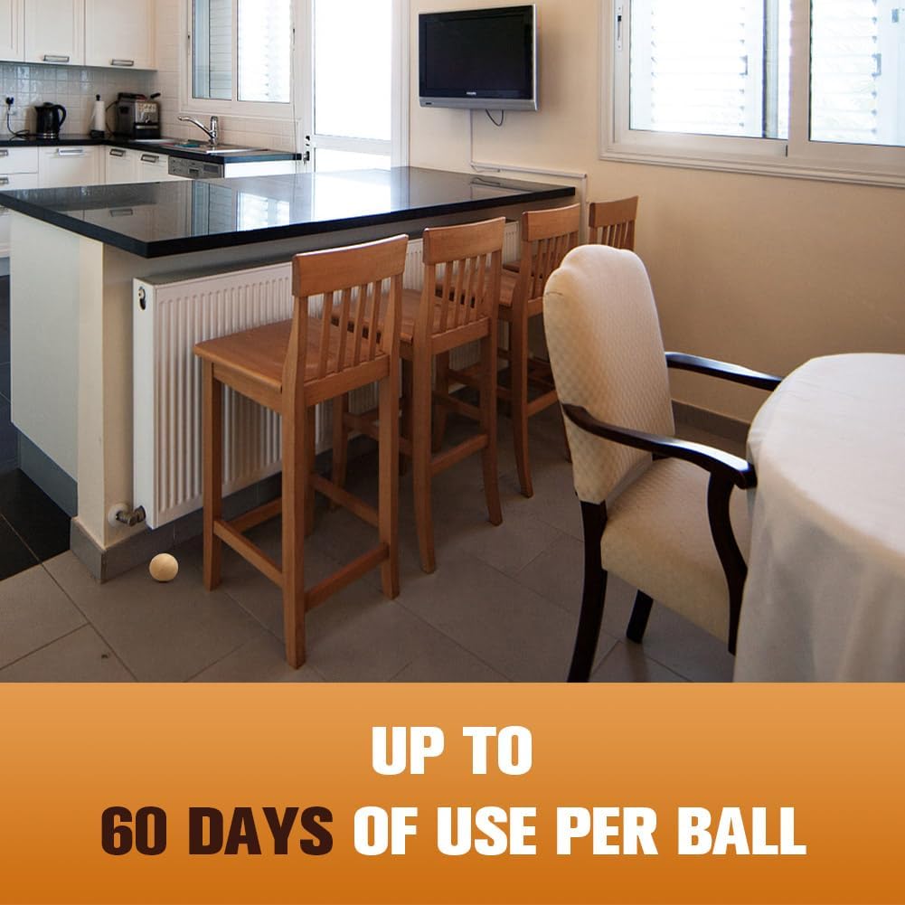 Rodent Repellent with Peppermint Oil, Mouse Repellent, Mice Repellent Balls for Indoor Outdoor, Rodents Repellent for House, Rat Deterrent Outdoor, Moth Balls for Outdoor Use - 10 Pack