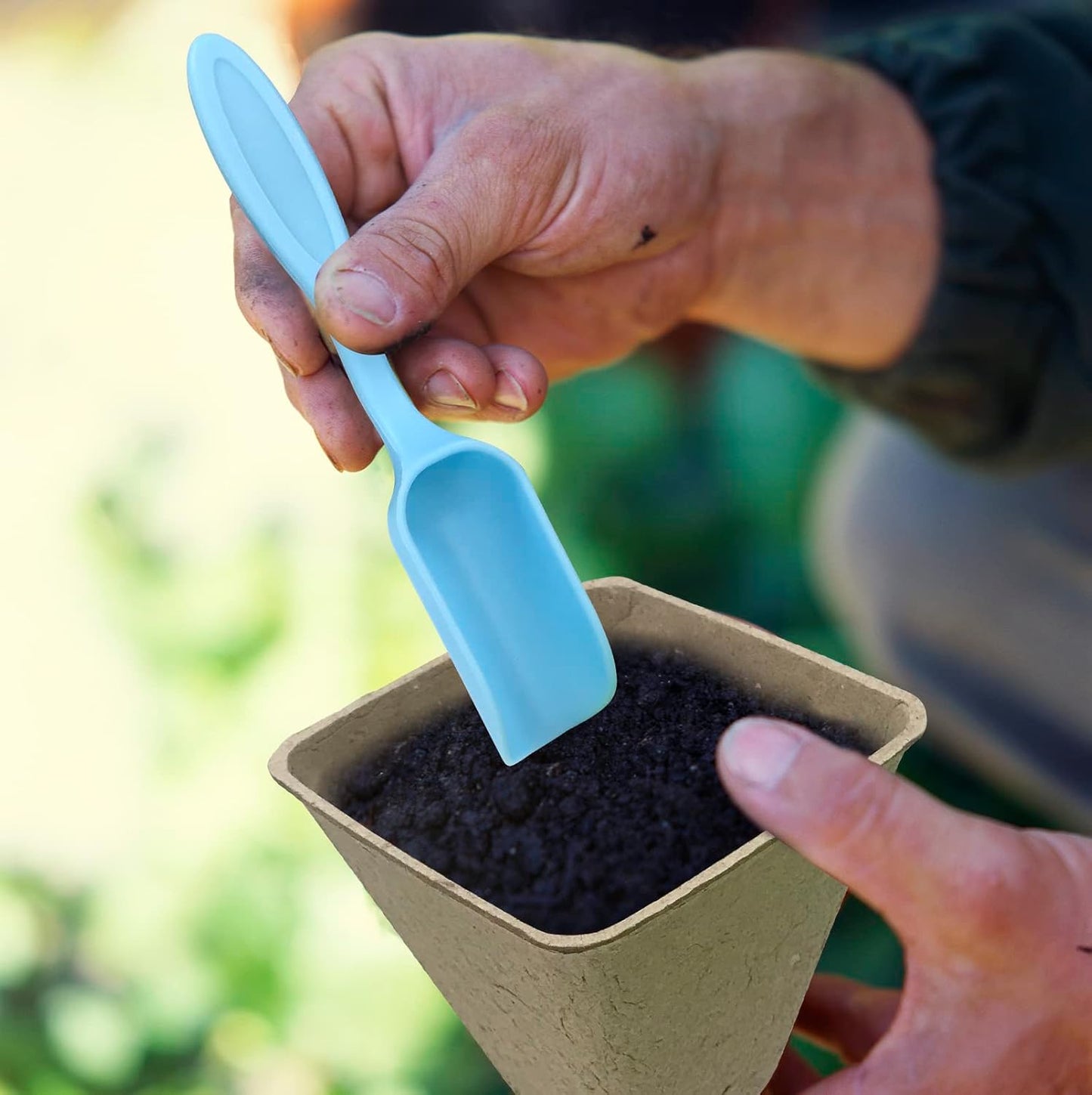 3T GROUP 120 Pack 3.15 Inch Square Small Plant Pots,Disposable Flower Pots,Mini Compostable Pot for Plant,Biodegradable Seed Planting Peat Seedling Pot Cups with 100 Labels,Tool,Pen