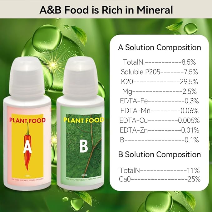 68pcs Hydroponic Pods Kit for Aerogarden, Indoor Garden Hydroponics Growing System - Compatible with All Brands (30 Grow Sponges, 12 Grow Baskets, 12 Grow Domes, 12 Pod Labels, 1 A&B Plant Food)