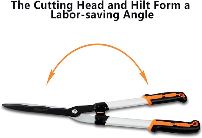 GARCARE Hedge Clippers Pruning Shears 4 in 1 Set High Carbon Steel Folding Saw, Branch Cutter, Tree Pruner, Garden Scissors, Tree & Shrub Care Kit