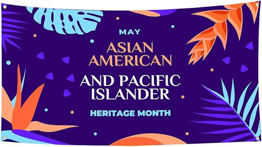 Asian Asian American and Pacific Islander Heritage Month Garden Flag 3 x 6 ft Outdoor Yard Banner Party Decoration Poster